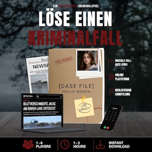 Case 2: The Unknown of Blackridge | Interactive Case File | Digital Crime Game | Detective Game | Escape Room Printable (German)