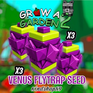 Venus Flytrap Seed 3X - Grow A Garden 2