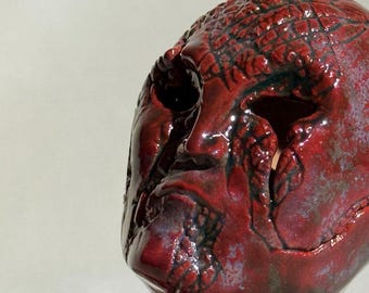 Portraits | Moon – Glazed ceramic sculpture, one-of-a-kind