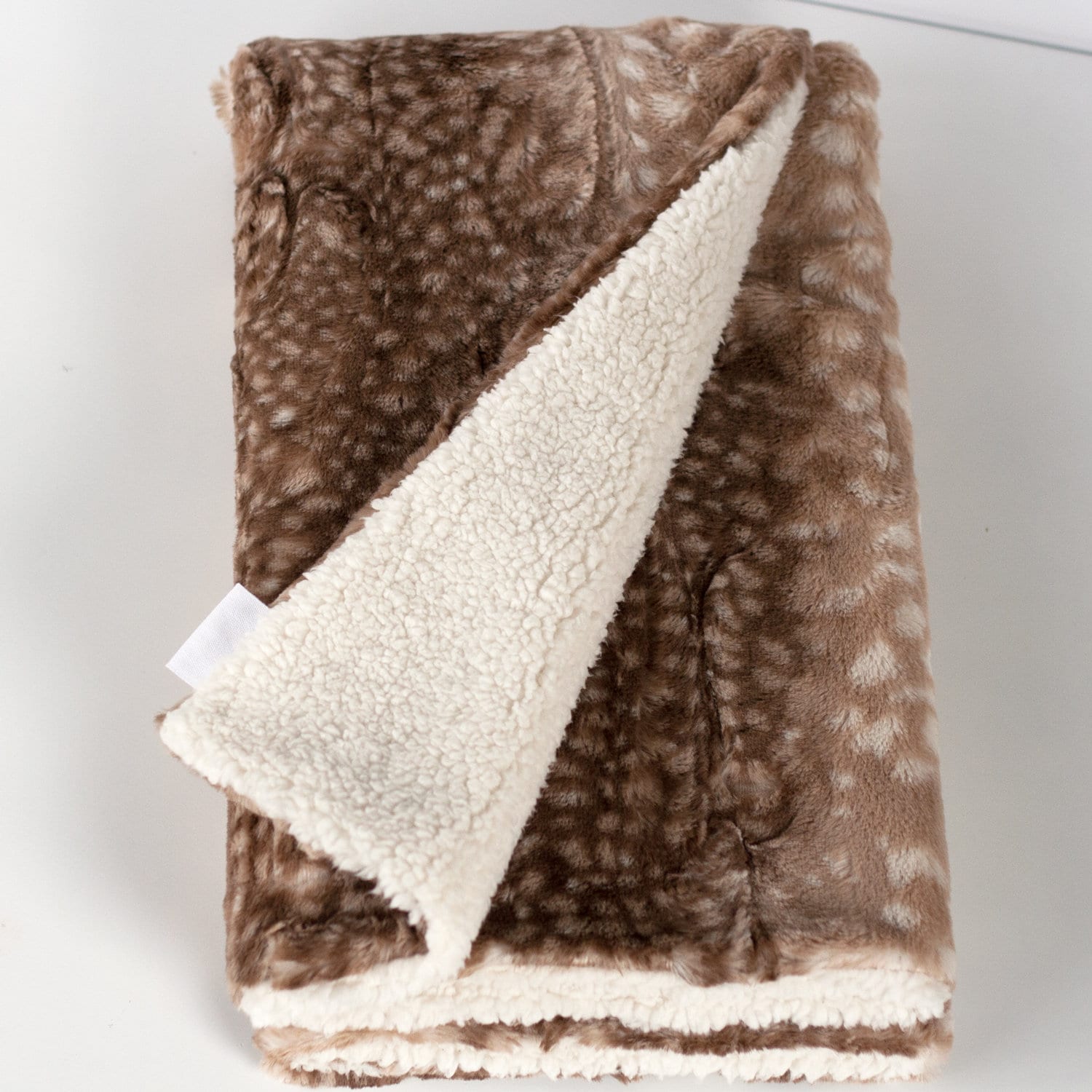 Fawn Blanket Sherpa Blanket Baby Blanket Faux Fur Blanket Etsy