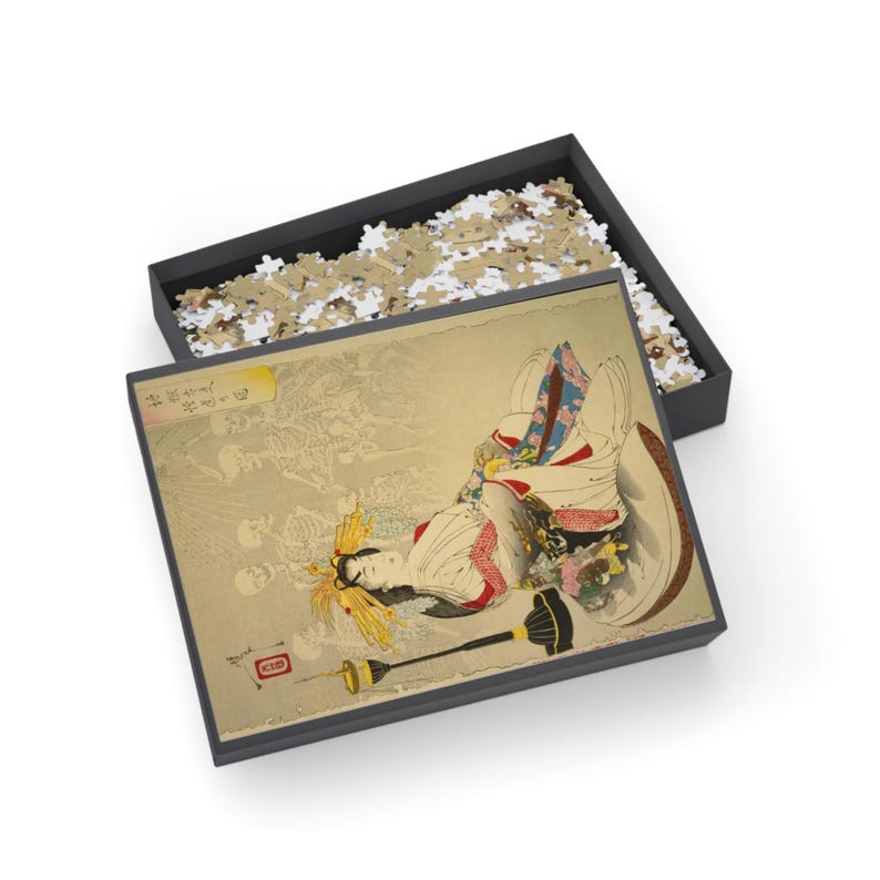 Rompecabezas japonés Ukiyoe Yoshitoshi Hell Courtesan Jigoku Dayu Ghost Story Art Japón Folklore Jigsaw 96 a 1000 piezas imagen 1