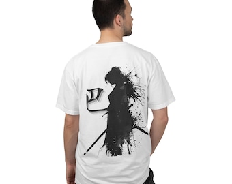 Tomoe Gozen Samurai Girl T-Shirt, Japanese Ink Art Tee, Minimalist Warrior Shirt, Aesthetic Streetwear Top, Unique Japan Lover Gift