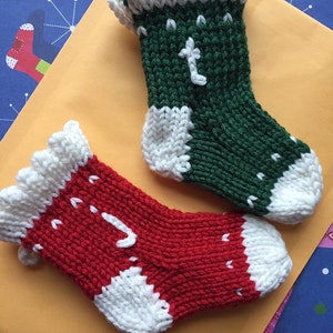 Mini Stocking - Personalized, knit stocking