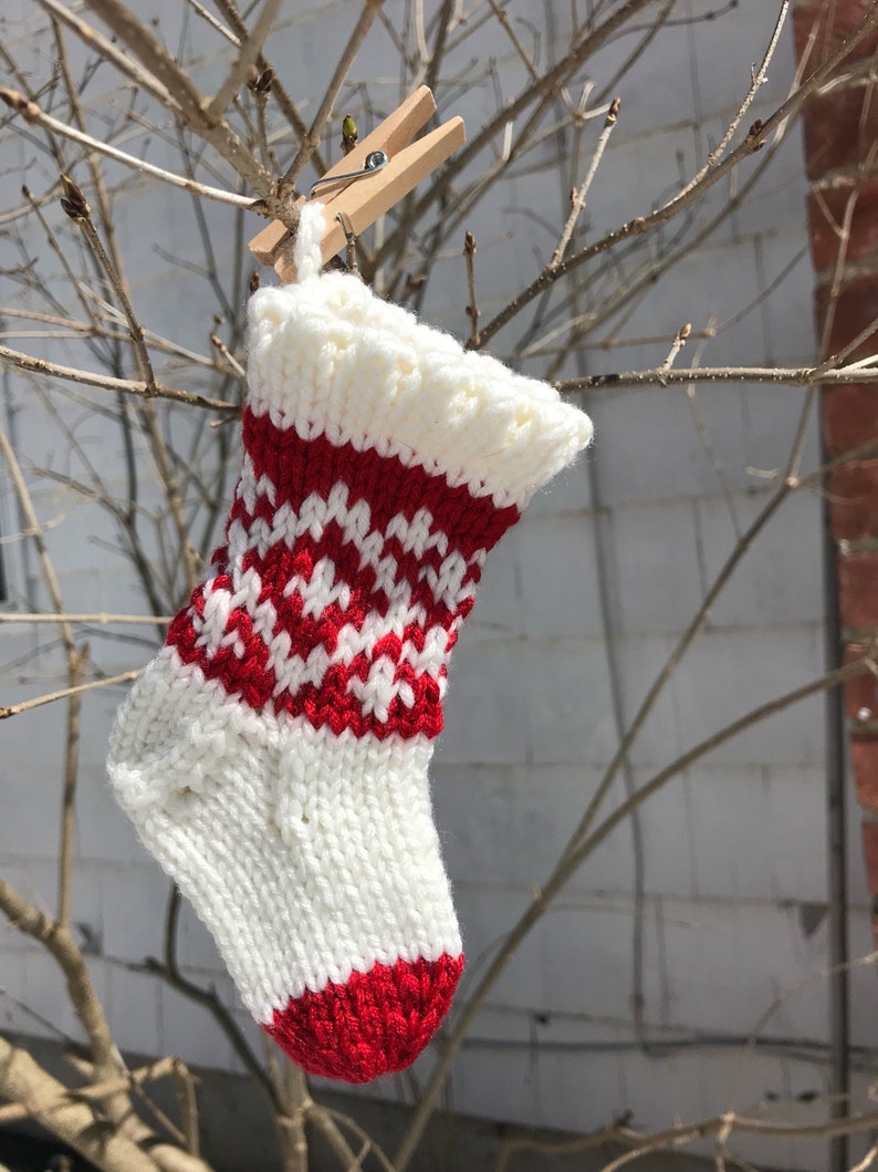 Advent Calendar 24 hand knit mini stockings image 8
