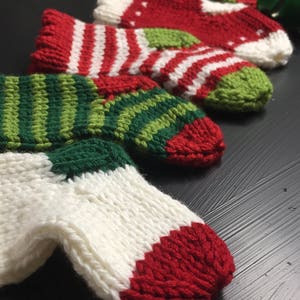 Advent Calendar 24 hand knit mini stockings image 6