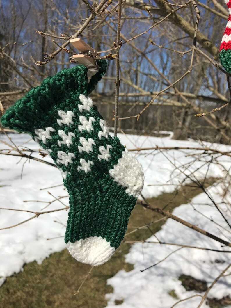 Advent Calendar 24 hand knit mini stockings image 9