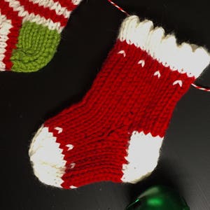 Advent Calendar 24 hand knit mini stockings image 5