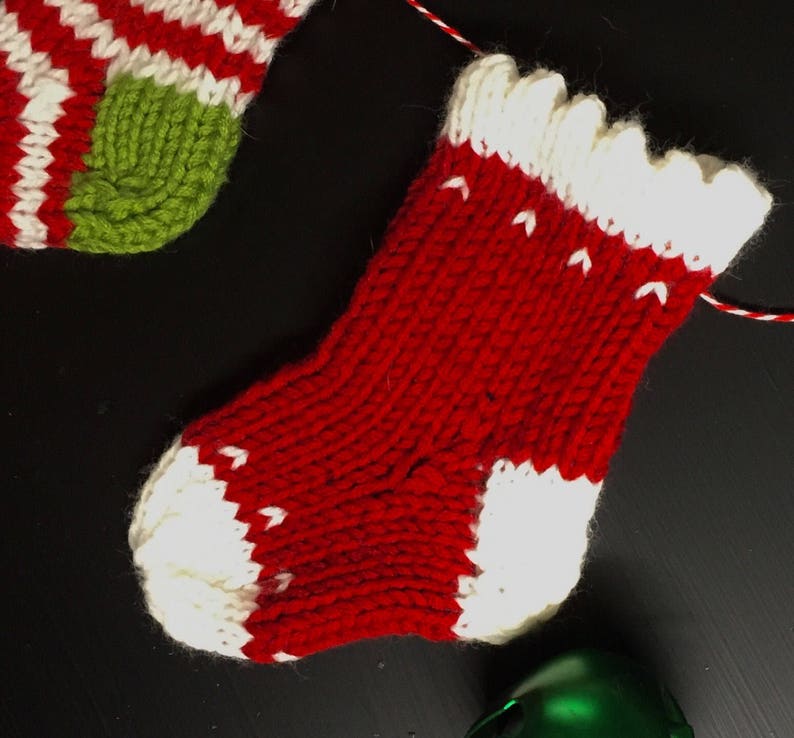 Advent Calendar 24 hand knit mini stockings image 5