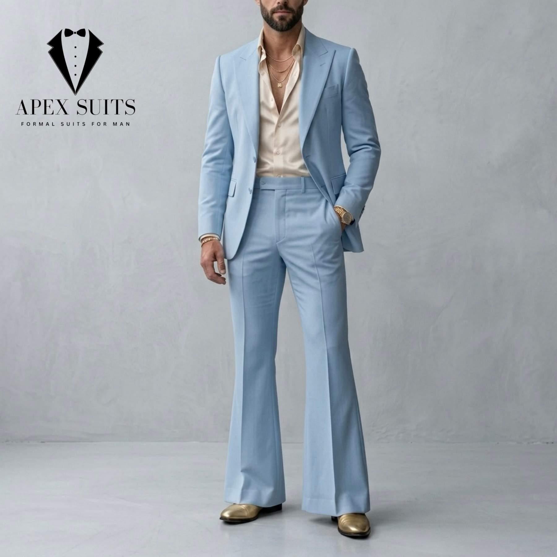 70s blue suit - Etsy 日本