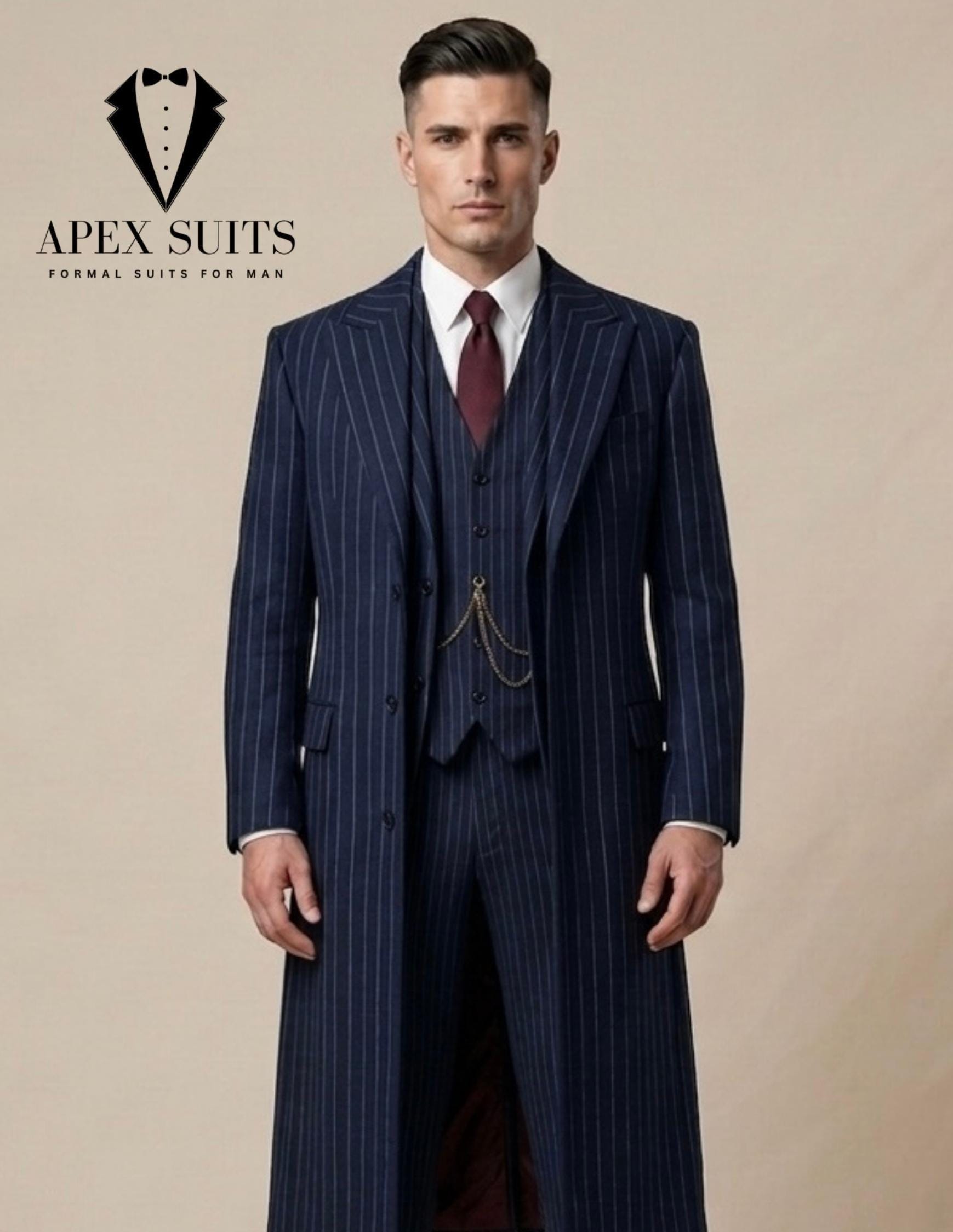 Blue men gangster suit - Etsy 日本