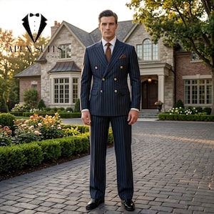 Vintage Black 1920s Pinstripe Suit - Etsy