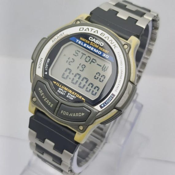 Casio Telememo 30 Data Bank 1600 DB-34H Quartz Vi… - image 4