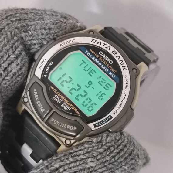 Casio Telememo 30 Data Bank 1600 DB-34H Quartz Vi… - image 8