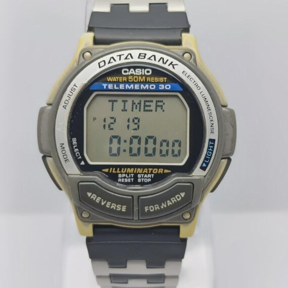 Casio Telememo 30 Data Bank 1600 DB-34H Quartz Vi… - image 2