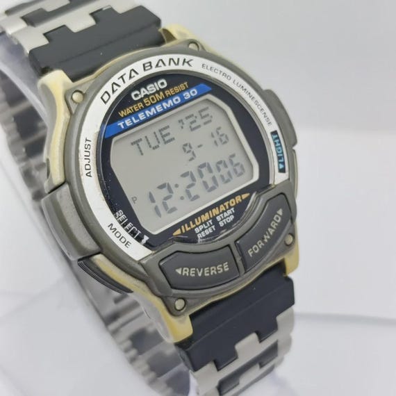 Casio Telememo 30 Data Bank 1600 DB-34H Quartz Vi… - image 3