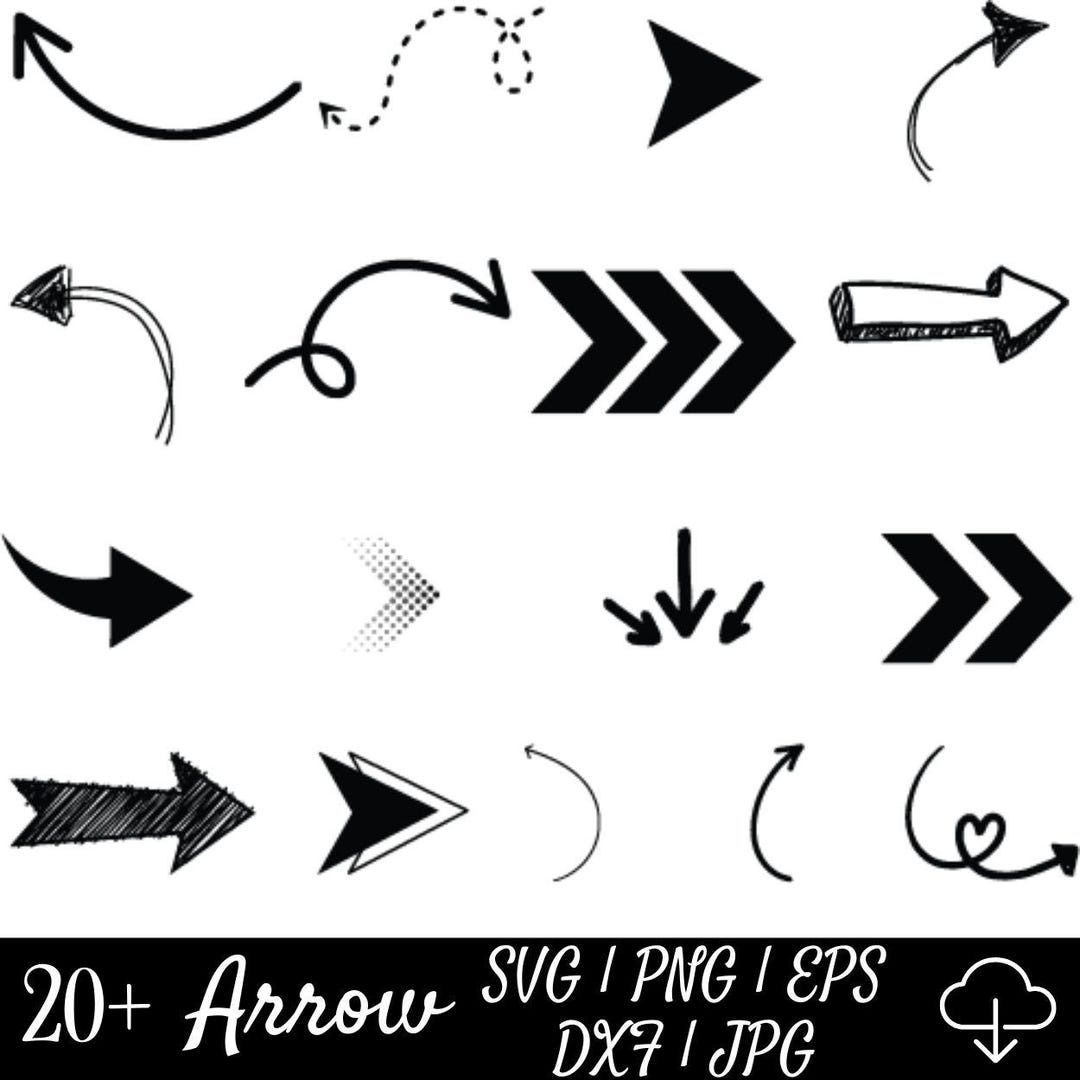 Arrow SVG Bundle, Vector Cut Files (digital Download) - Etsy