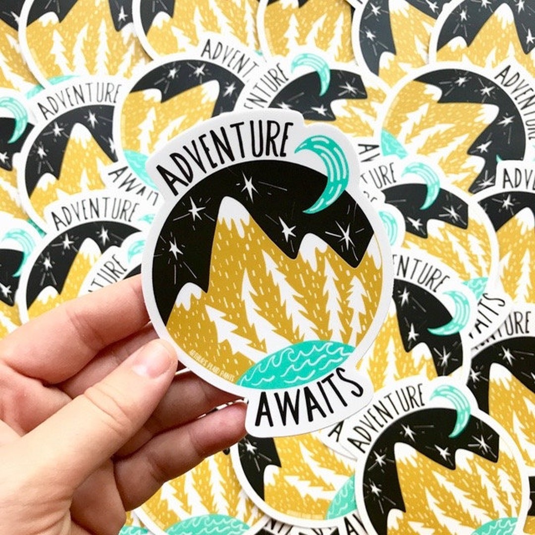 Adventure Awaits Sticker - Etsy