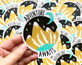 Adventure Awaits sticker