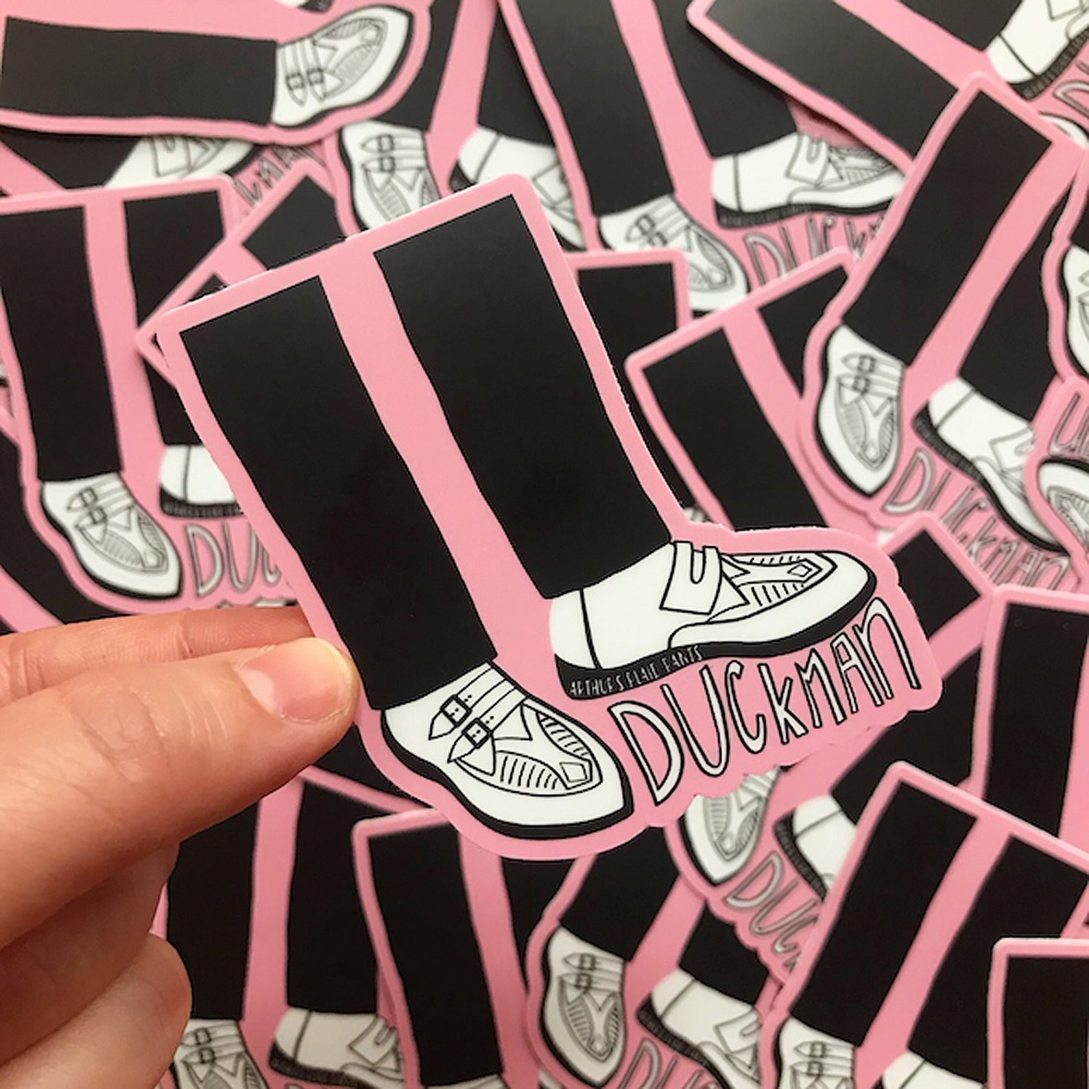 Duckman Duckie Pretty in Pink Sticker Etsy