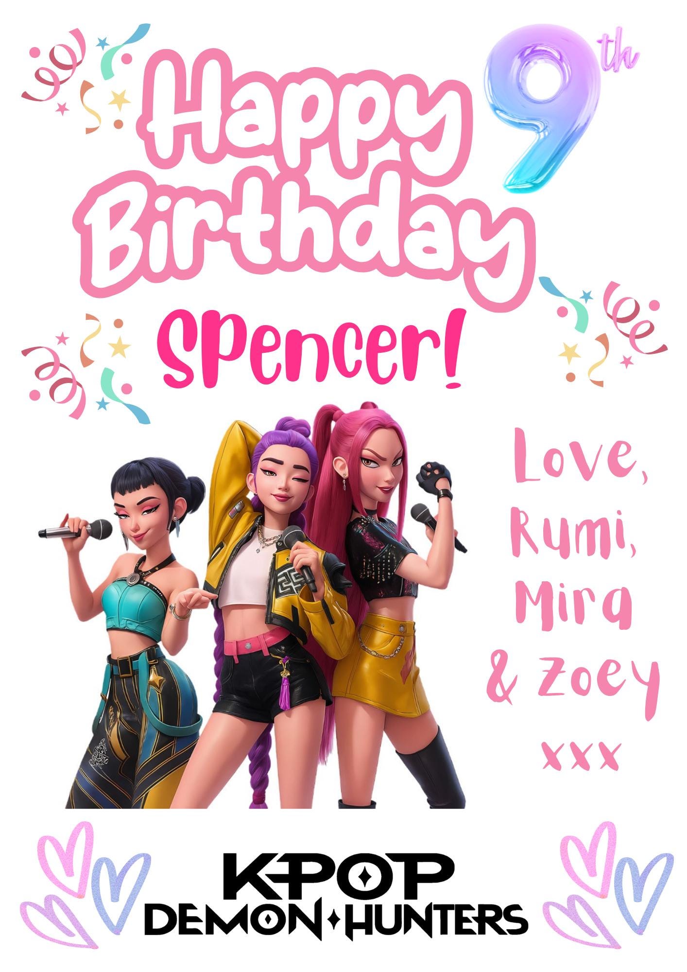 Personalized K-pop Birthday Message | Custom Digital Greeting From