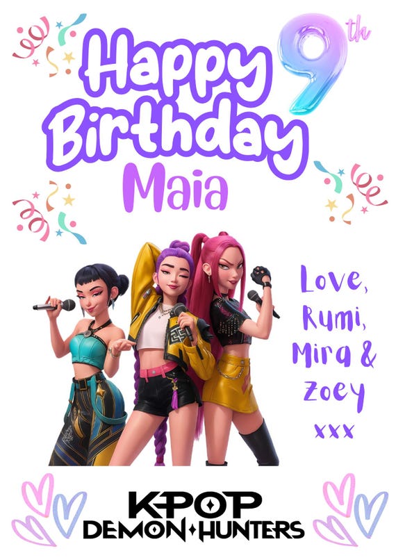 Personalized K-pop Birthday Message | Custom Digital Greeting From