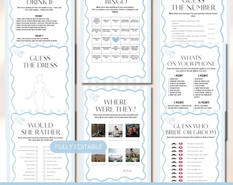 Beach Bachelorette Games Bundle, Last Toast on the Coast Theme (Digital Download)