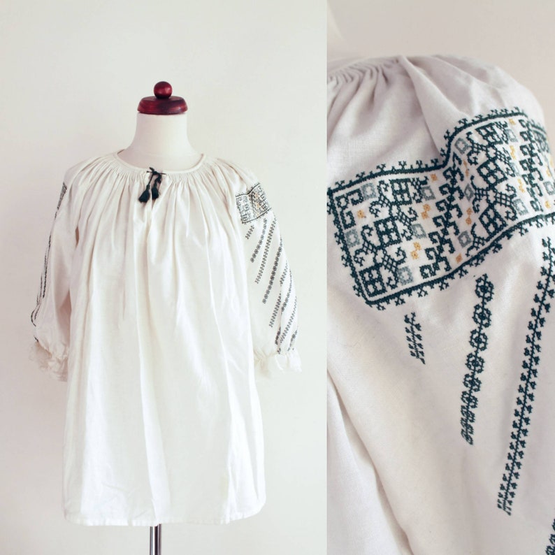 vintage peasant blouse