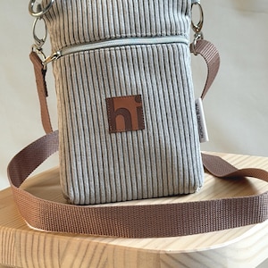 Cord Handytasche Damen – kleine Crossbody Tasche aus Cord – Geschenk für Freundin – handgemacht