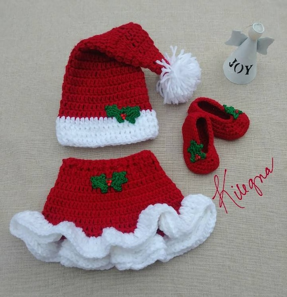 baby girl mrs claus outfit