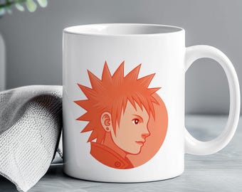 Punk Girl Ceramic Coffee Mug, Retro Punk Girl Coffee Cup, Funny Punk Design on Coffee Mug, Unique Gift for Punk Fans, Funny Protest Tea Cup