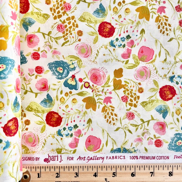 Emmy Grace Budquette Floral in Dayspring by Bari J. - AGF - Art Gallery Fabric Premium Cotton Clearance Sale by the Yard EMG-4607