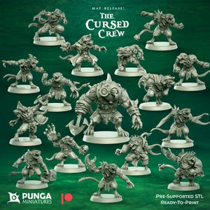 Cursed Crew - Råttmännens lag för fantasyfotbollsspel - Punga Miniatures