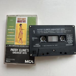 Patsy Cline – Greatest Hits Vintage Cassette Tape VG+ C64