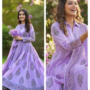 white christmas dresses Soft mul cotton long dress – 3LuxCollections main image 1