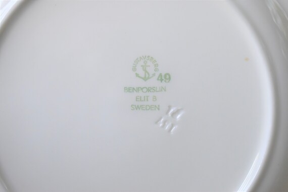 Swedish Porcelain Plates, Small, Fine China, Gustavsberg