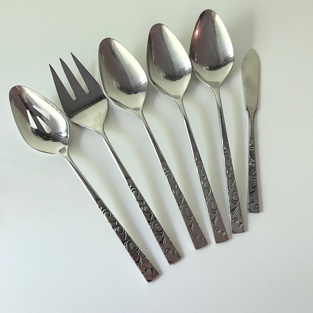 Vintage 1847 Rogers Bros Navaho International Stainless, 6 Piece