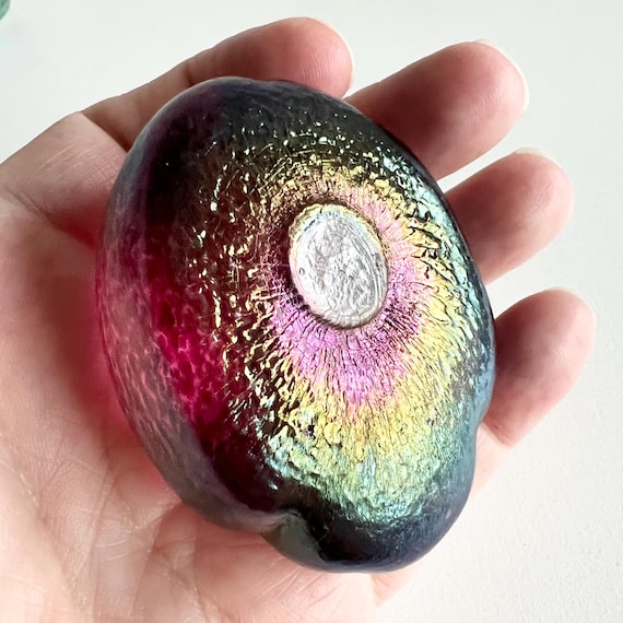 Robert Held Glass Paperweight, Choice of 2, Canadian Studio Art