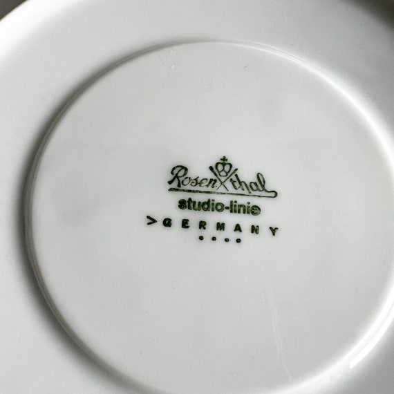 Replacement Saucer, Rosenthal Studio Linie, White German Porcelain