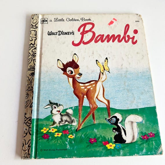2 Little Golden Book Walt Disney, Vintage 1970s Children's Picture