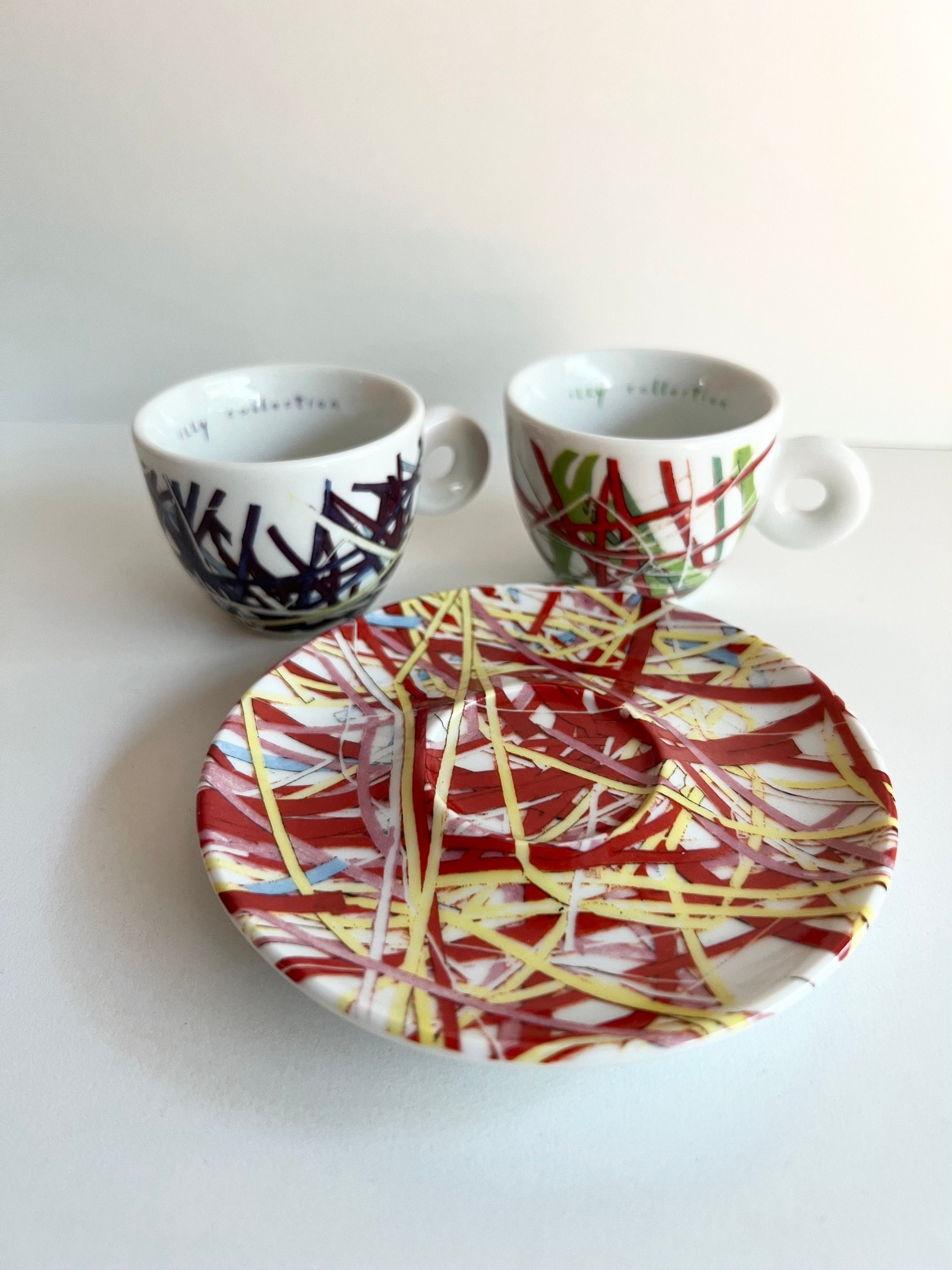 Illy Collection 1996 Espresso Cup and Saucer, James Rosenquist
