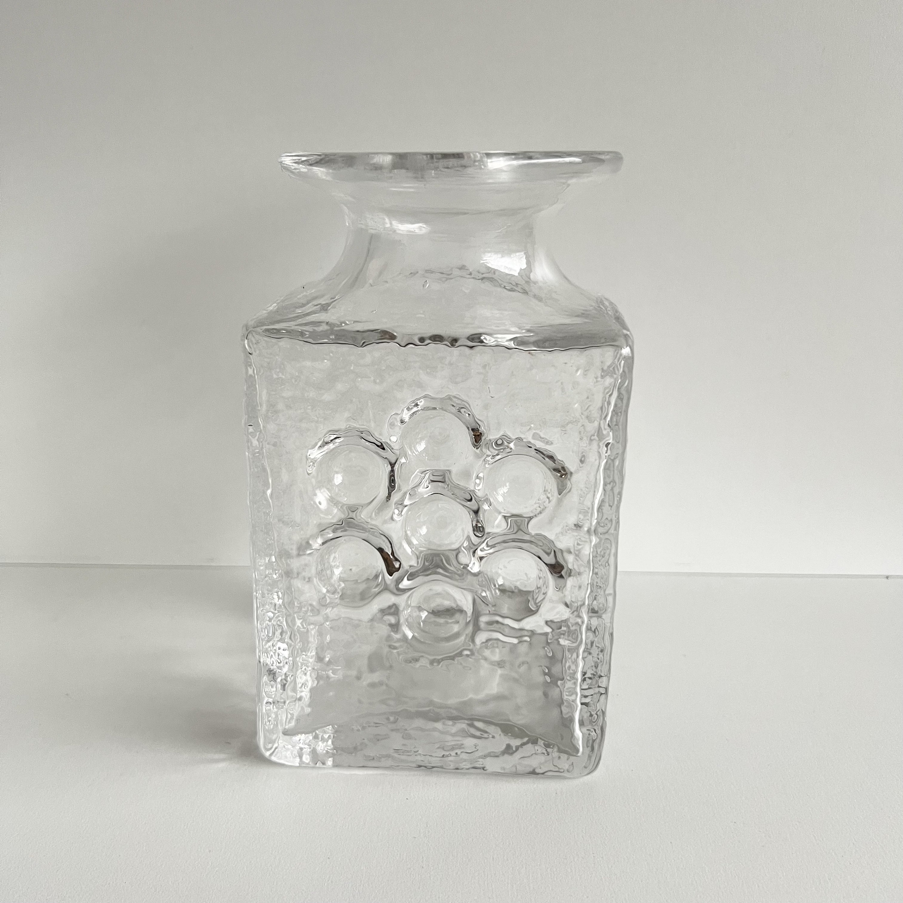 Czech Glass Vase, Stanislav Kral for Chlum U Trebone, Vintage MCM