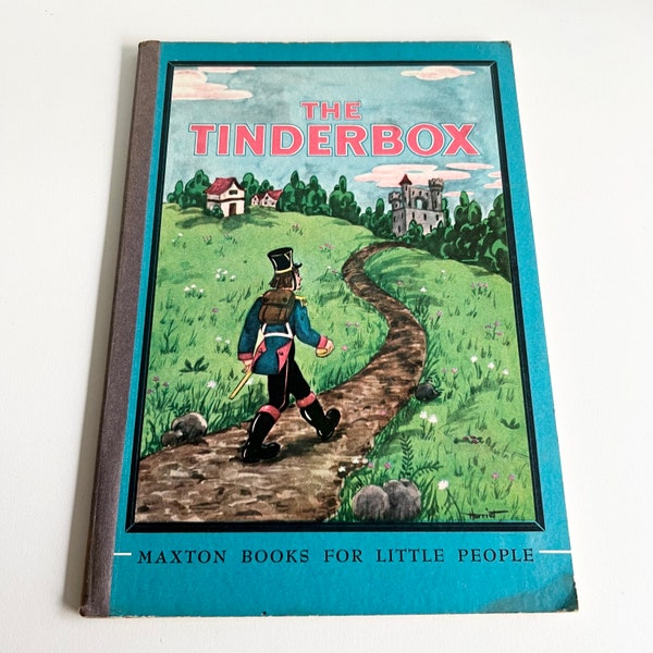 The Tinderbox by Hans Christian Anderson, Maxton Books for Little People, Children's Books, 1948 1st Edition, Kid's Vintage Picture Book