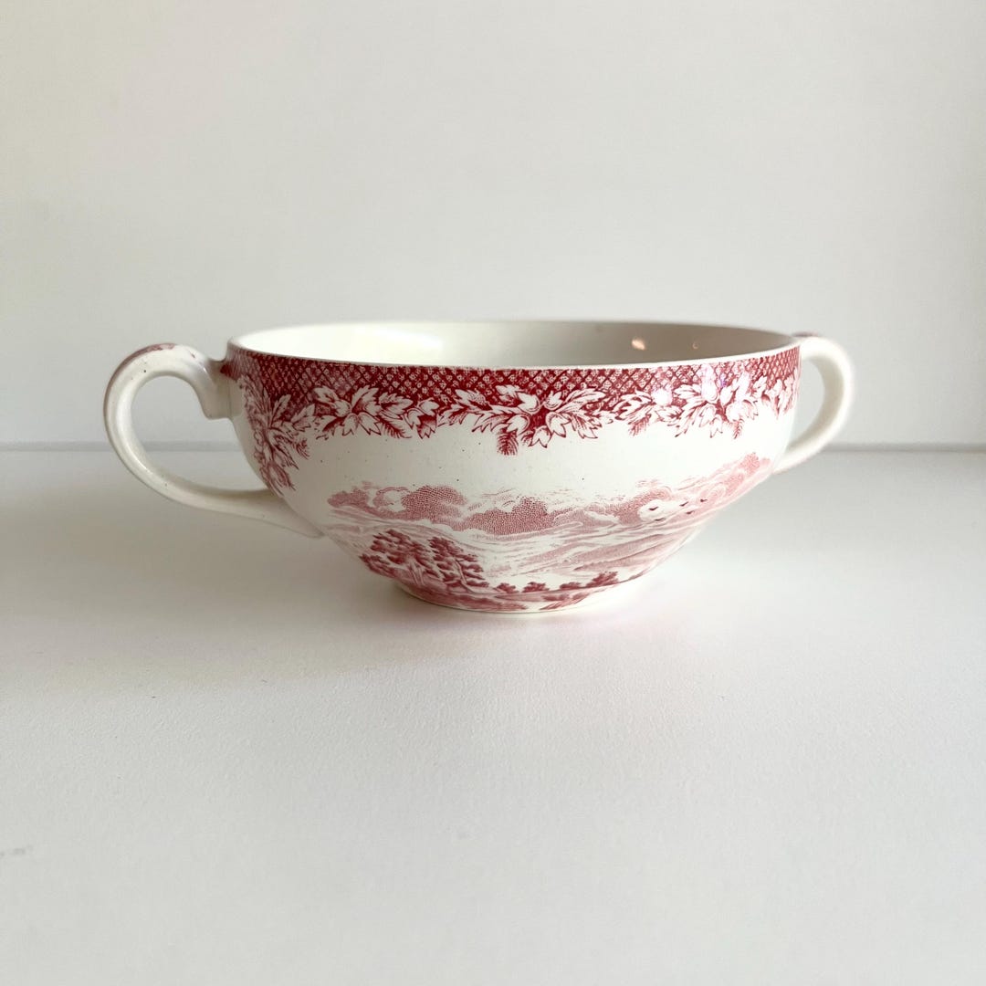 Lochs of Scotland Transferware Soup Bowl, Enoch Wedgwood