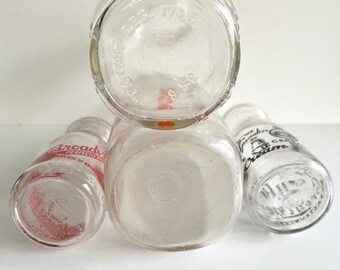 【希少品】Hill View Dairyヒルビュー デイリー ガラスミルクボトル Vintage Milk Bottle, Collectible Dairy, Small Cream, Red and Black