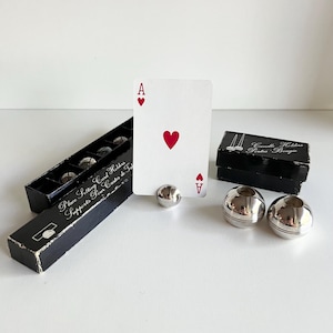 Bougeoirs boule vintage plaqués argent, pour bougies fines et hautes de style scandinave, ou marque-places, signalisation ou porte-numéros de table