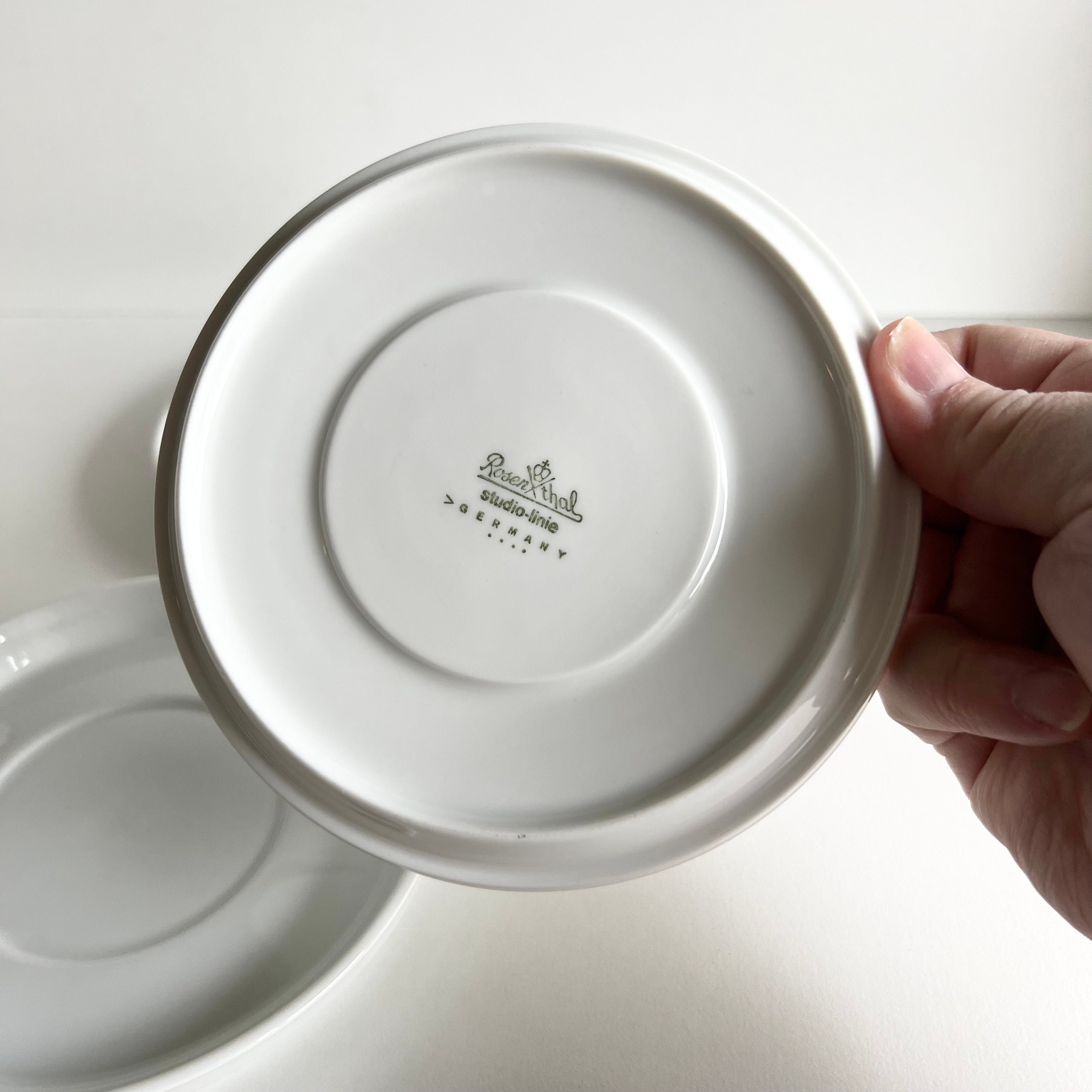 Replacement Saucer, Rosenthal Studio Linie, White German Porcelain