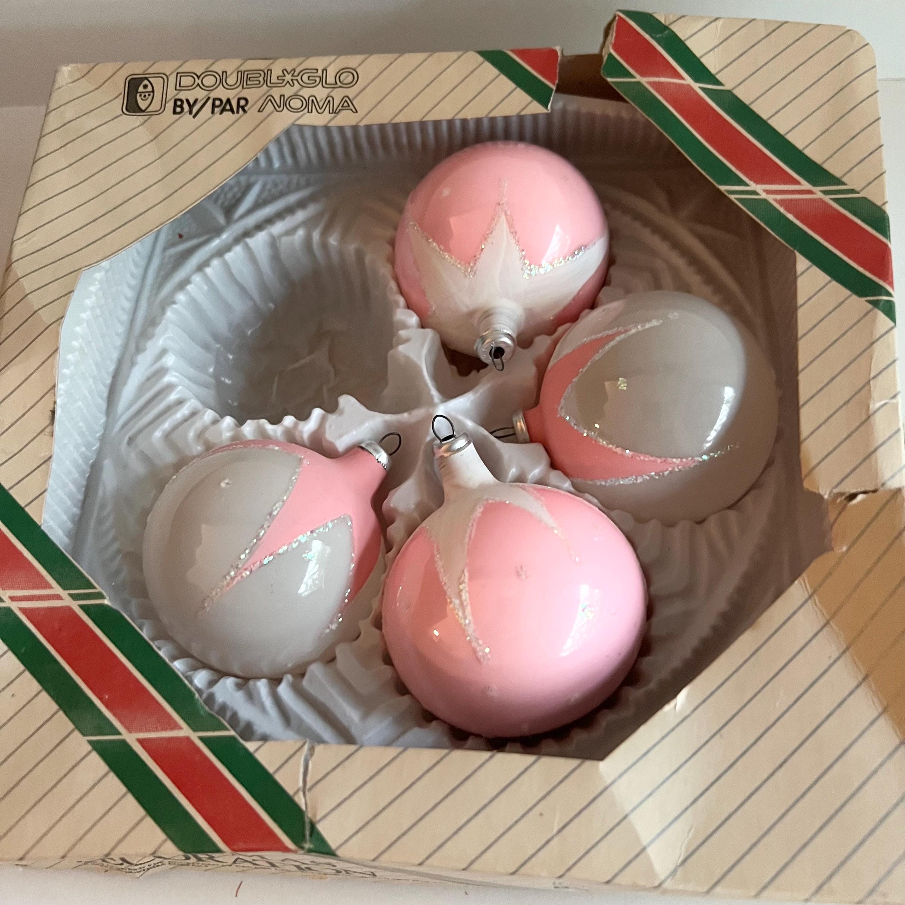 ウルツフォルム Noma ボール Vintage Noma Doubl Glo Christmas Ornaments Pink Balls, Blue