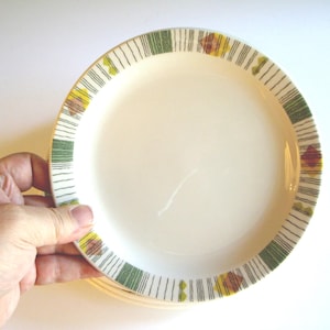 Mid-century Diner Plates, Heath England, Armorlite, Restaurant Side Plates, Erica