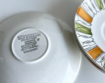 4 Replacement Saucers, Kathy Winkle, Broadhurst Saucers, Viscount