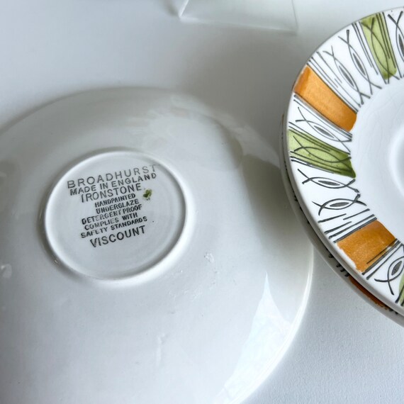4 Replacement Saucers, Kathy Winkle, Broadhurst Saucers, Viscount